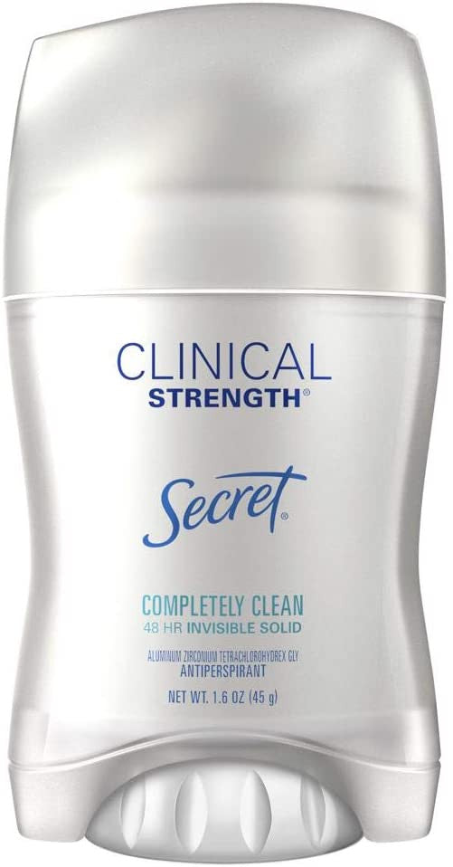 Secret Clinical Strength Invisible Solid Women s Antiperspirant & Deodorant Completely Clean Scent, 1.6 Fluid Ounce by Secret Embalaje Deteriorado (Cad: 31 10 2025) For Discount